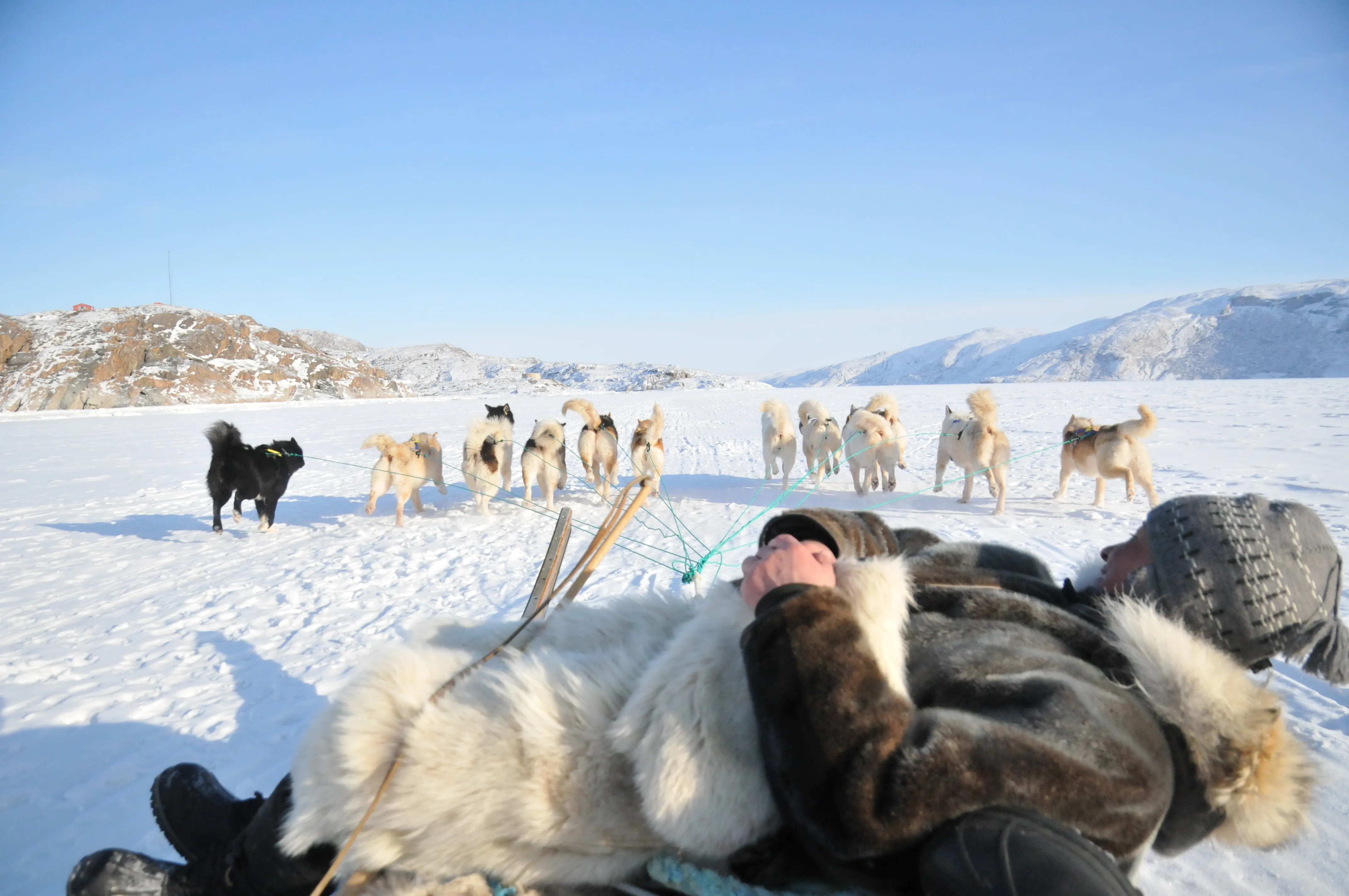 Students learning with community members